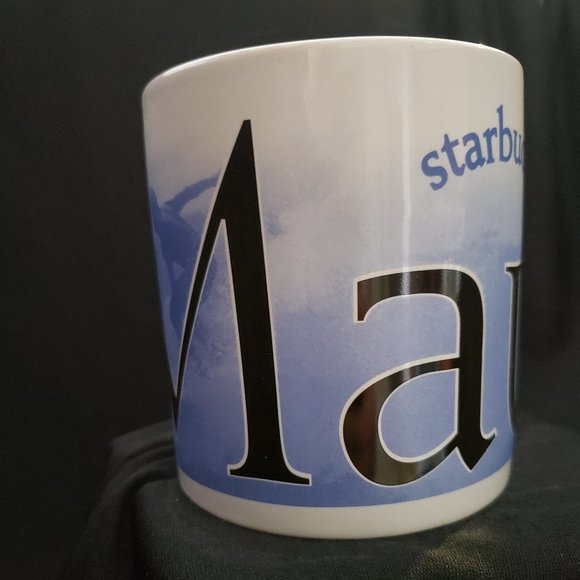 1994 City Mug Maui Blue Surfer Scene Starbucks City Mug 20 oz in packaging - Picture 2 of 11